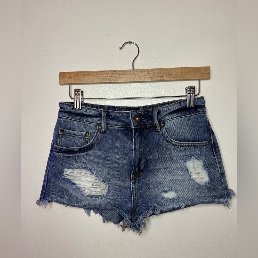 Bullhead Denim High Rise Jean Shorts